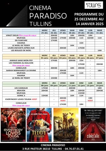 Programme cinéma