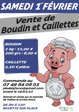 Vente boudin et caillettes