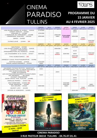 Programme cinéma